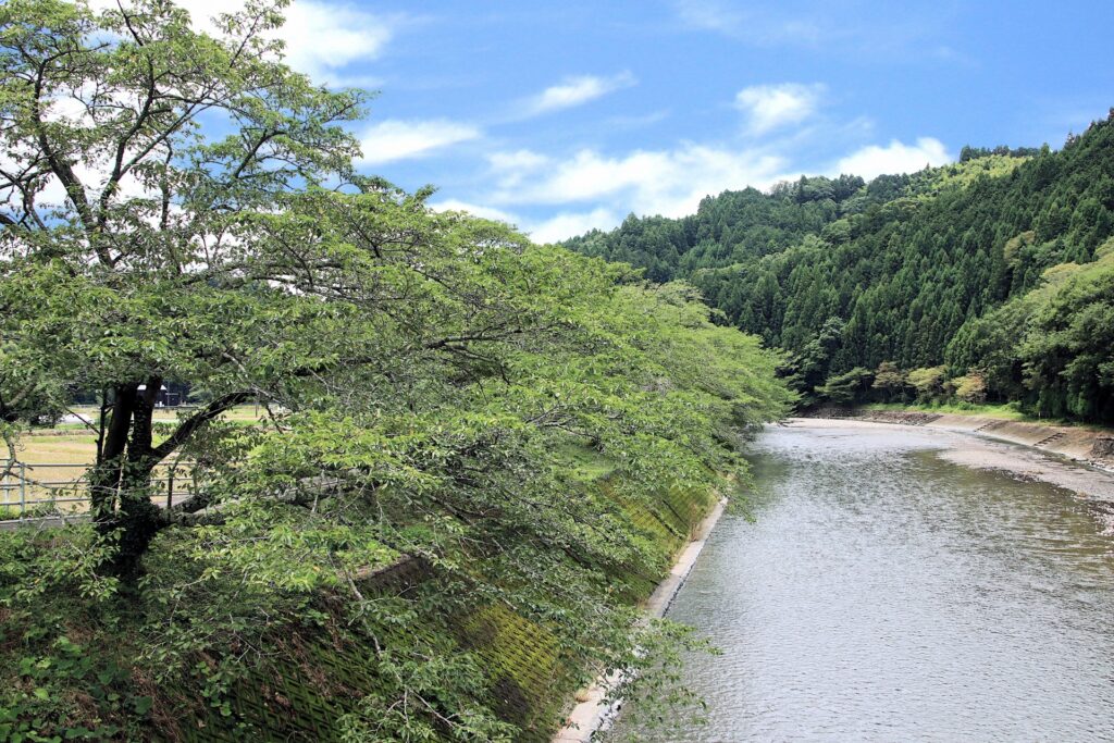 朝比奈川の風景 藤枝市の朝比奈川