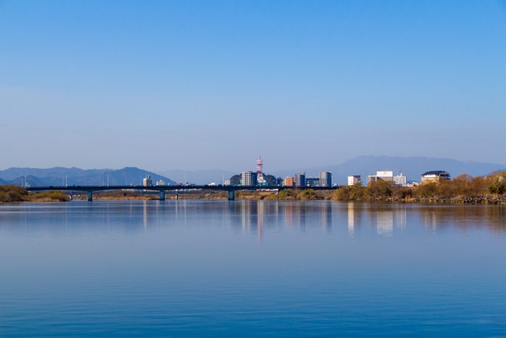 宮崎県延岡市市街地