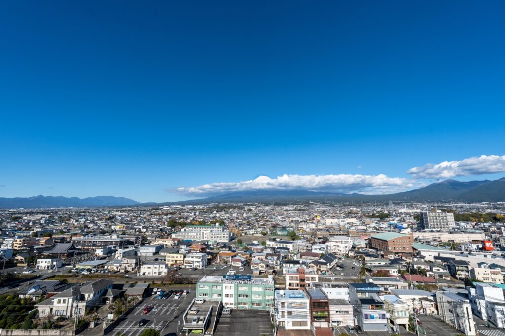 静岡県富士宮市の市街地 静岡県富士宮市の市街地