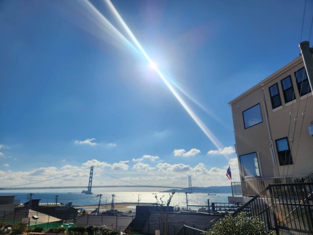 神戸市西区の海と街並み
