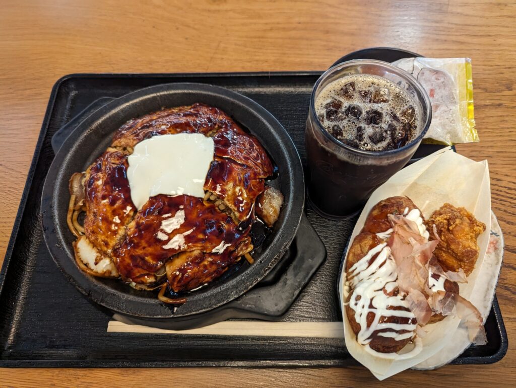 お好み焼きとたこ焼き