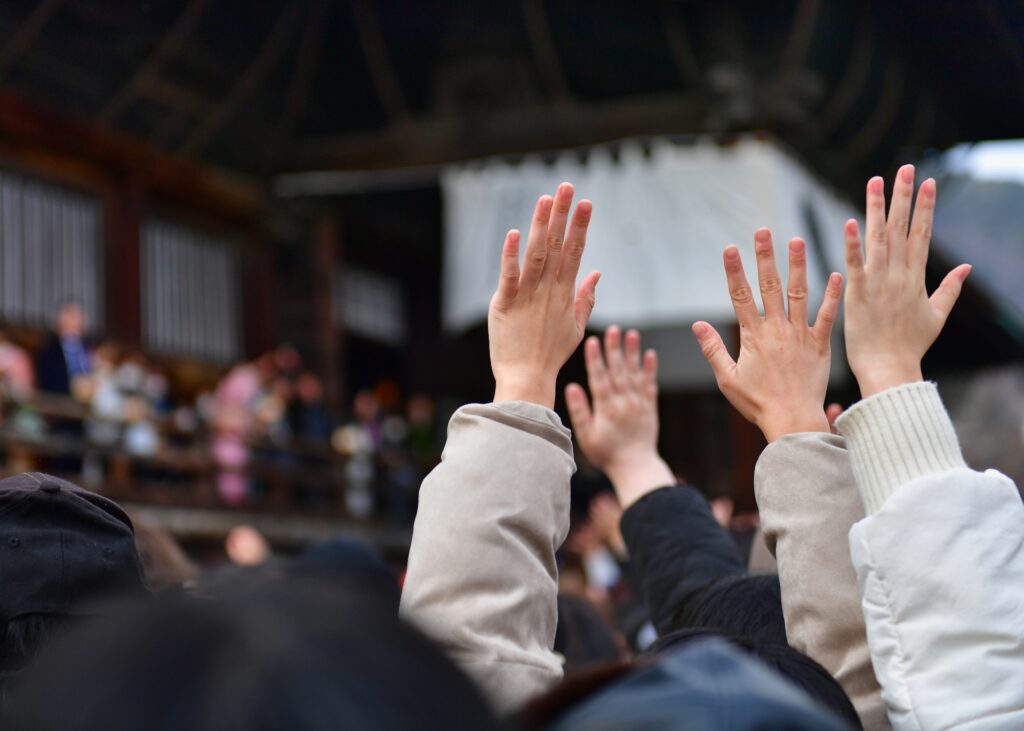 愛知県名古屋市の節分会の様子