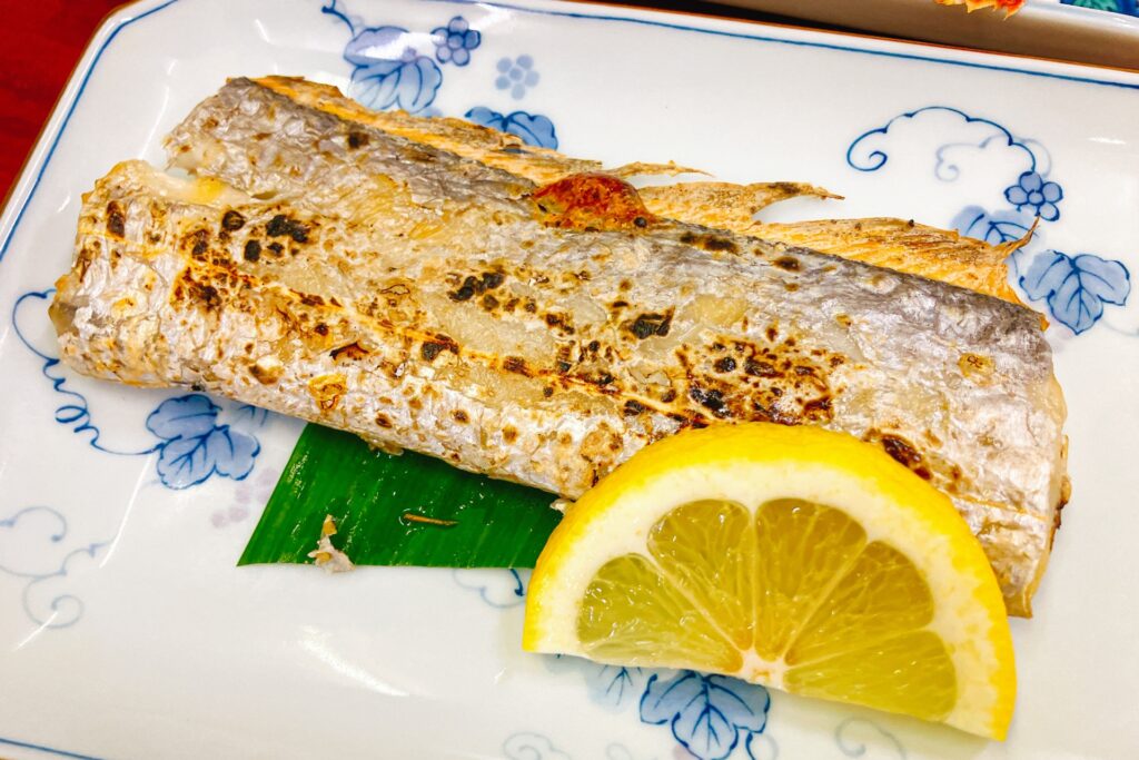 熊本県八代市太刀魚の塩焼き