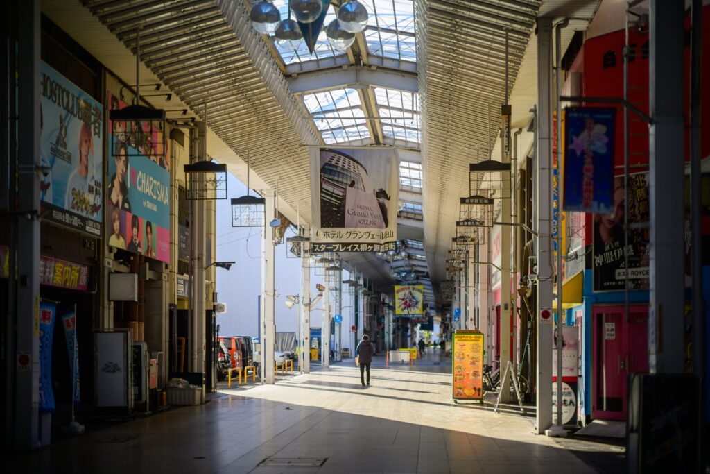 岐阜市の商店街