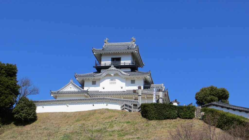 静岡県掛川市の掛川城の天守閣 静岡県掛川市の掛川城の天守閣