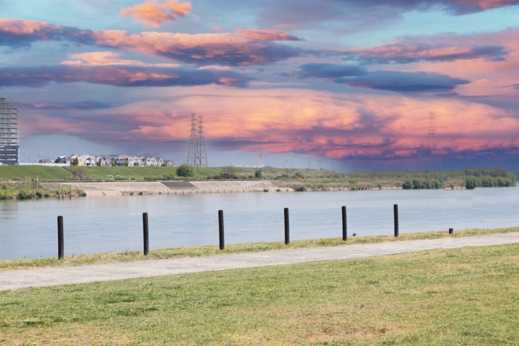 淀川区の夕焼け