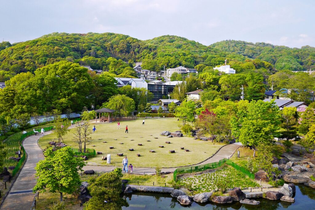池田市の池田城跡公園