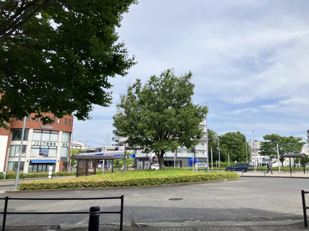 横浜市都筑区のロータリー