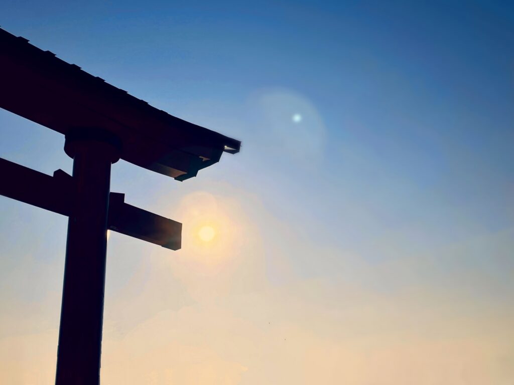 伊勢市の夕景