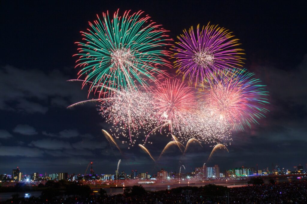 愛知県安城市の花火ショー