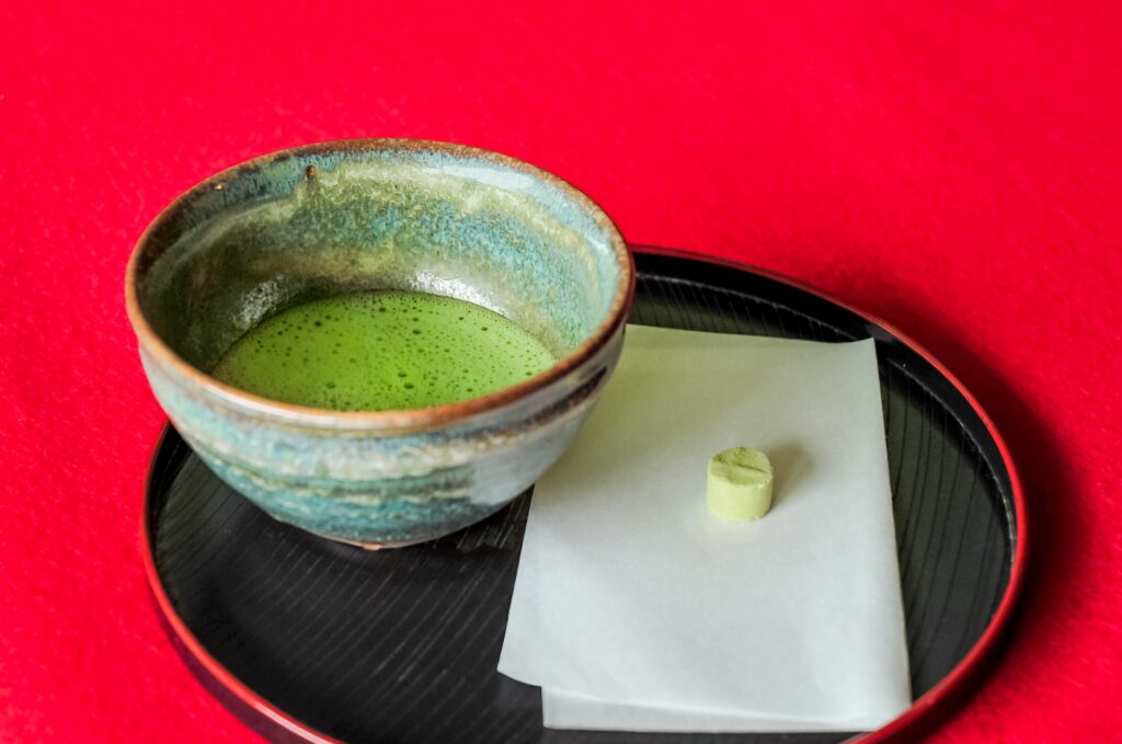 和菓子と抹茶セット