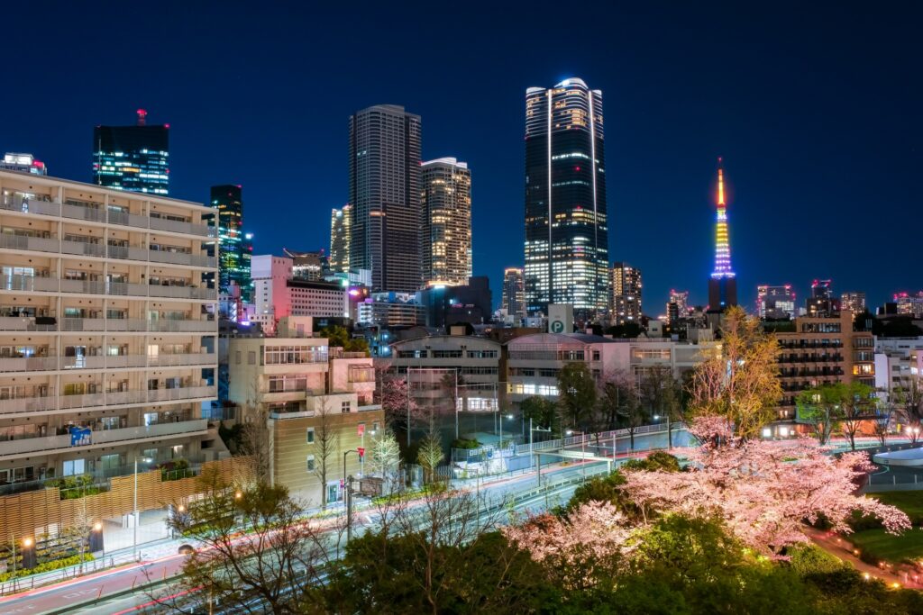 港区の夜景