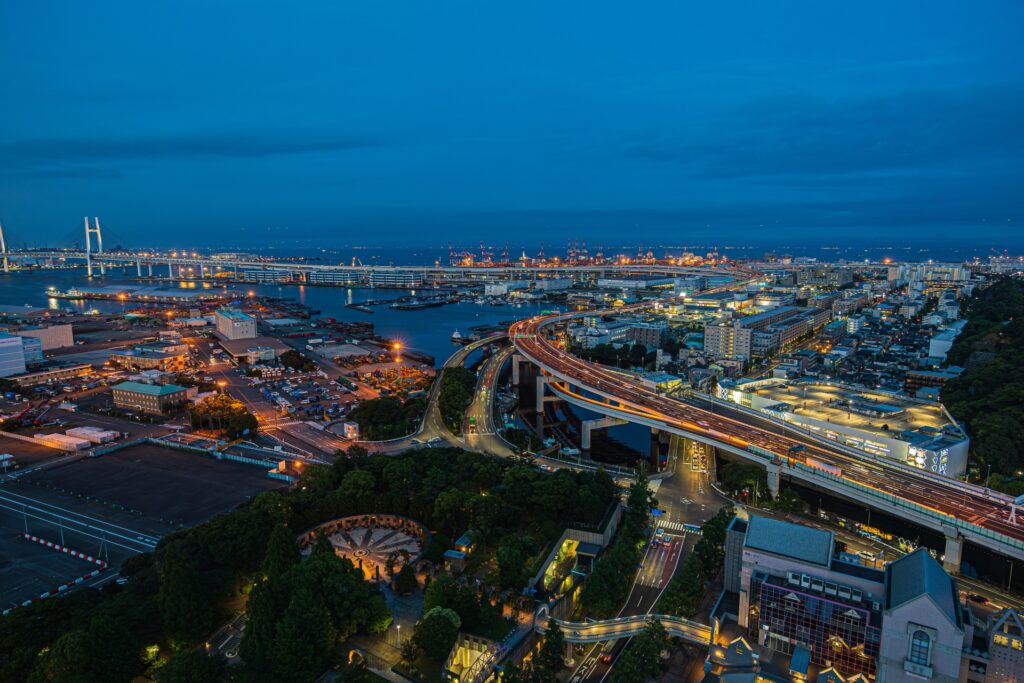 横浜市中区の夜景