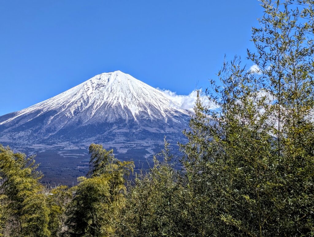 富士宮市から見える富士山