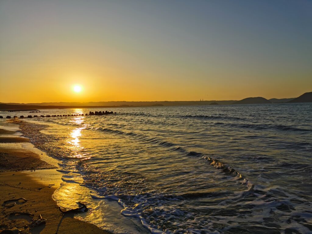 唐津市の浜崎海岸