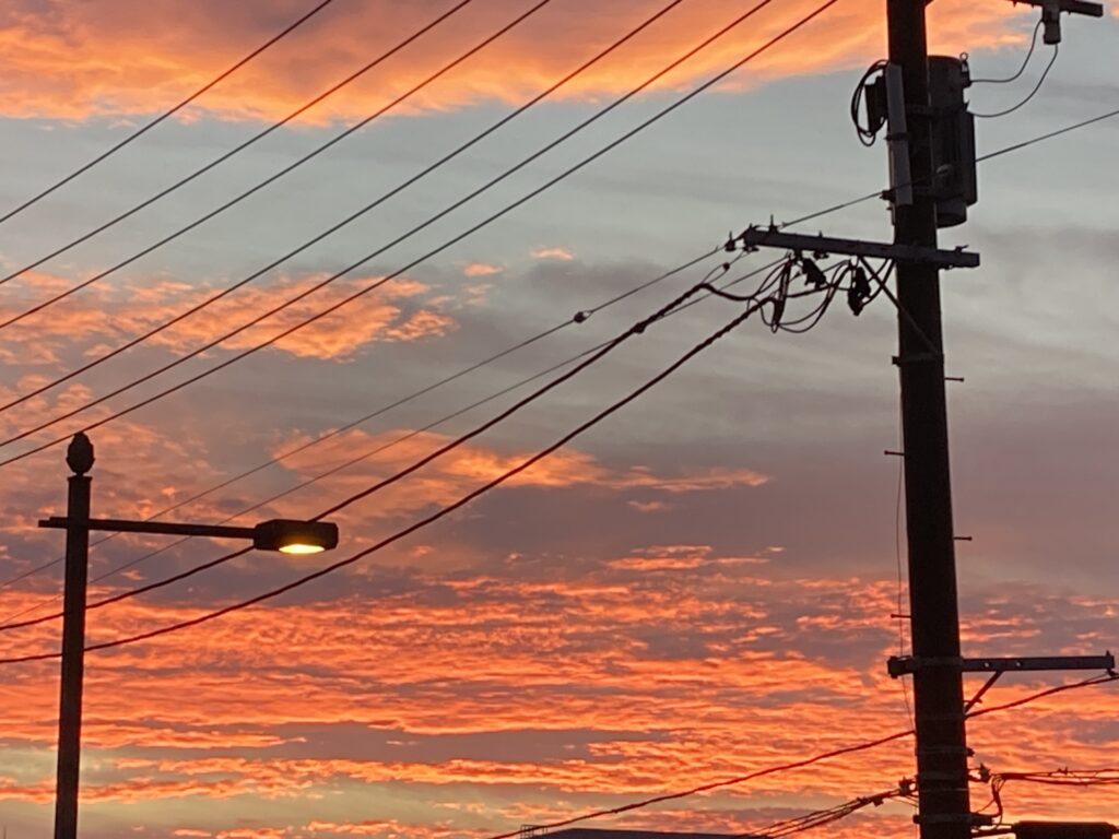 横浜市旭区の夕陽