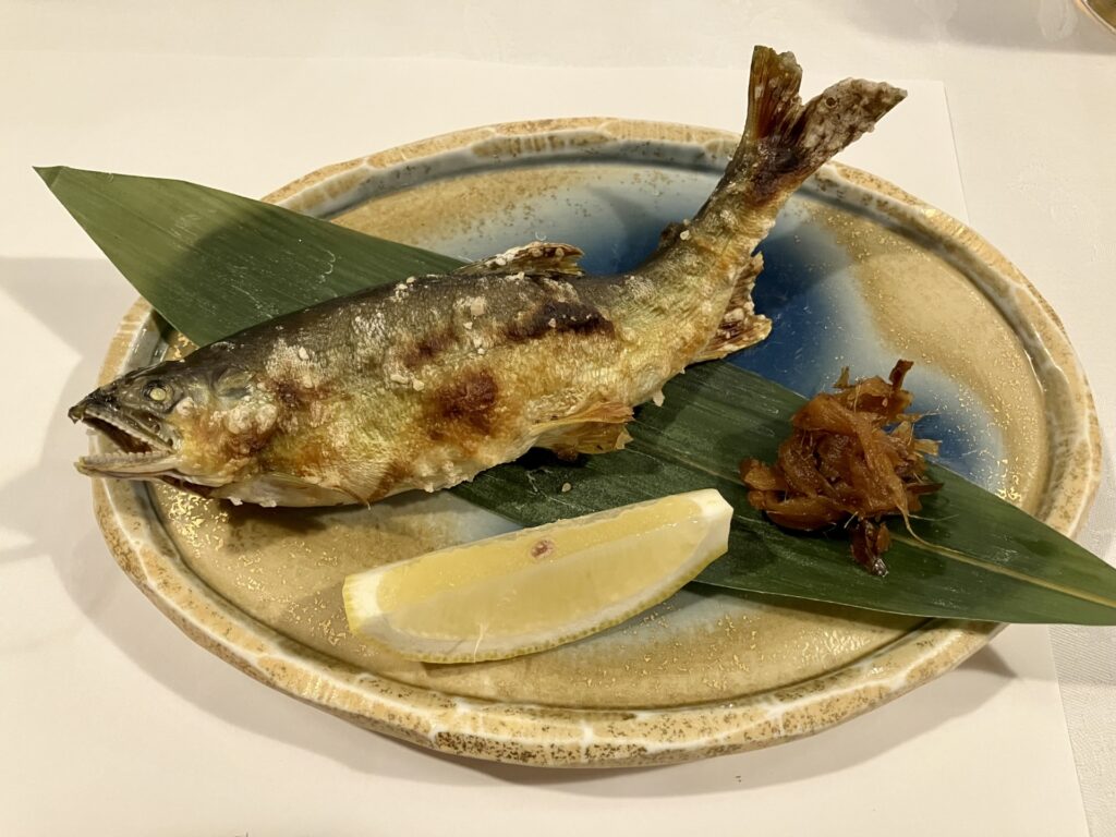 各務原市 鮎の塩焼き