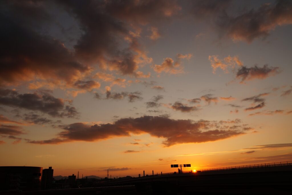 北九州市八幡西区の夕焼け