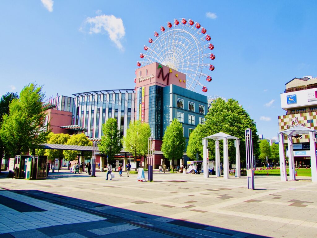 横浜市都筑区のセンター北駅周辺の街並み