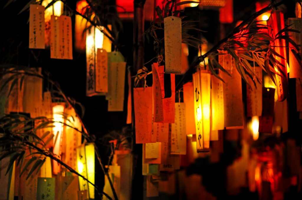 小牧市の夜の神社
