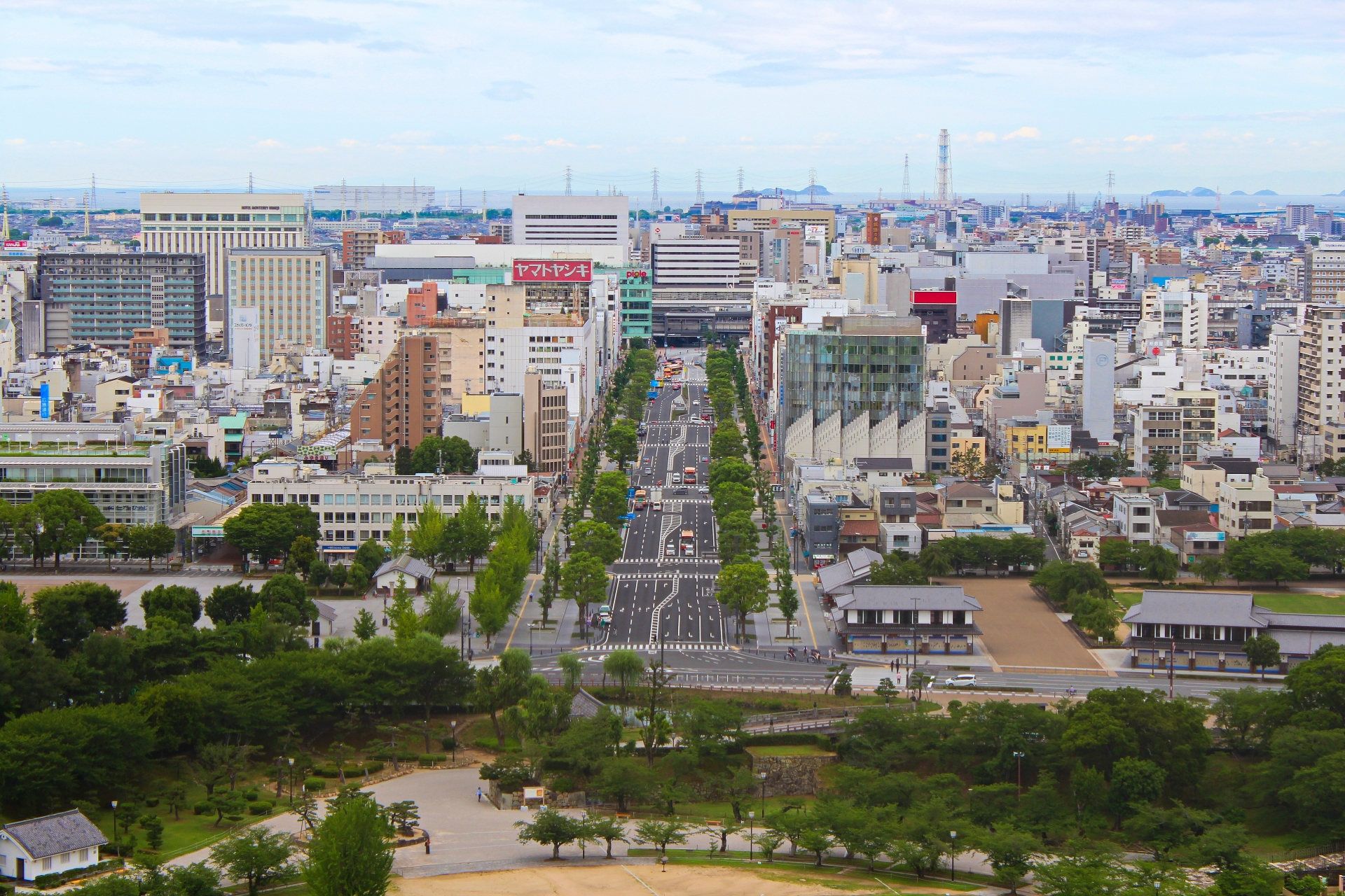 兵庫県姫路市姫路城天守閣からの眺め