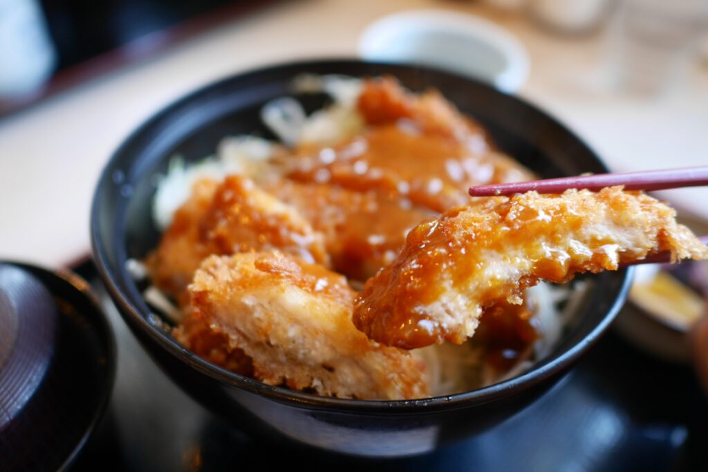 岡山市北区のデミカツ丼