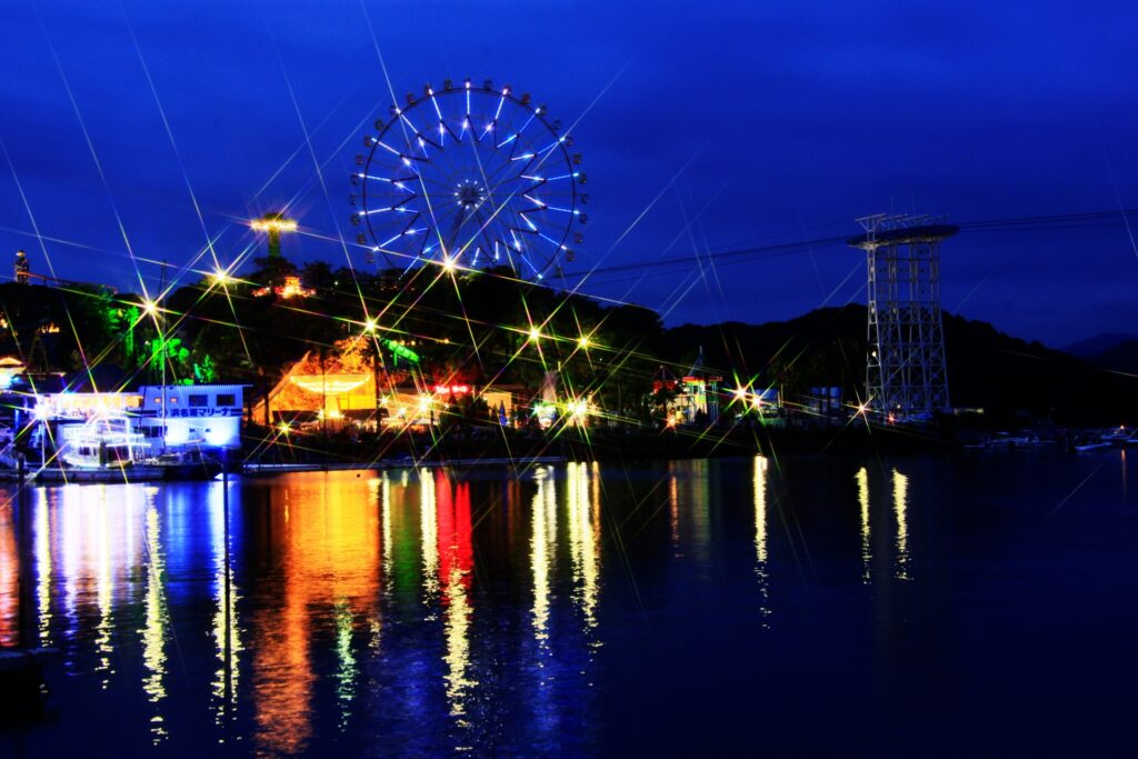 浜松市西区の浜名湖の夜景