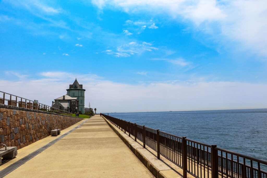 垂水区の海辺の風景