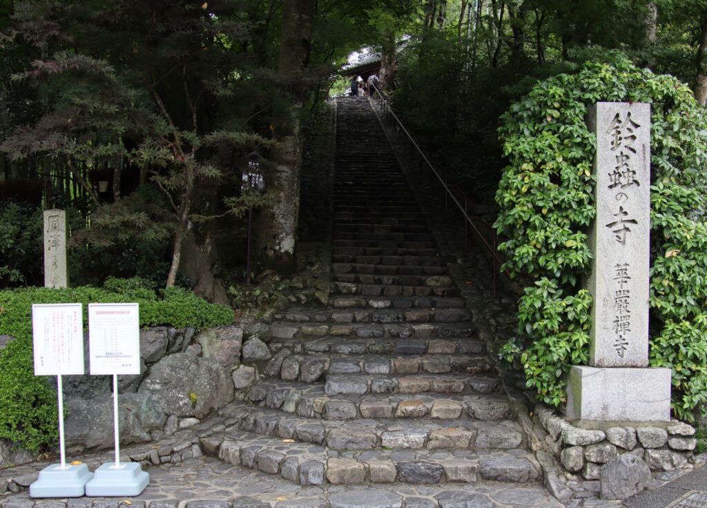 京都市西京区の鈴虫寺の山門
