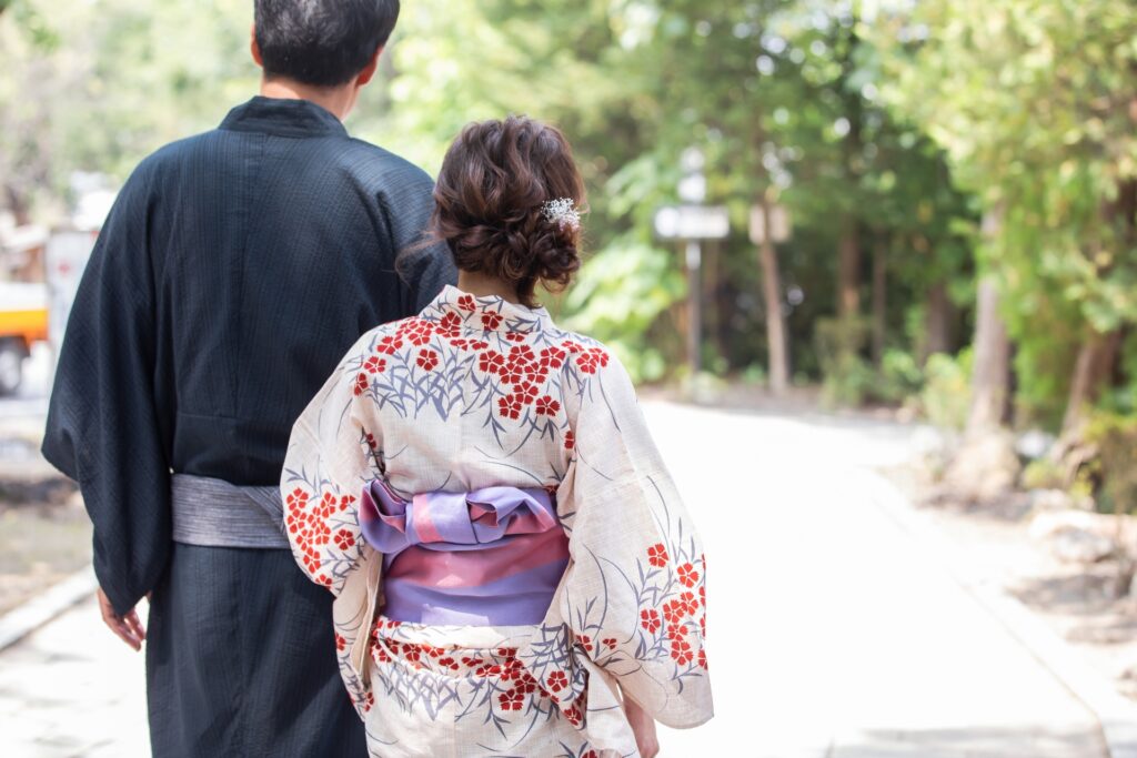 大阪府門真市のお祭りに行くカップル