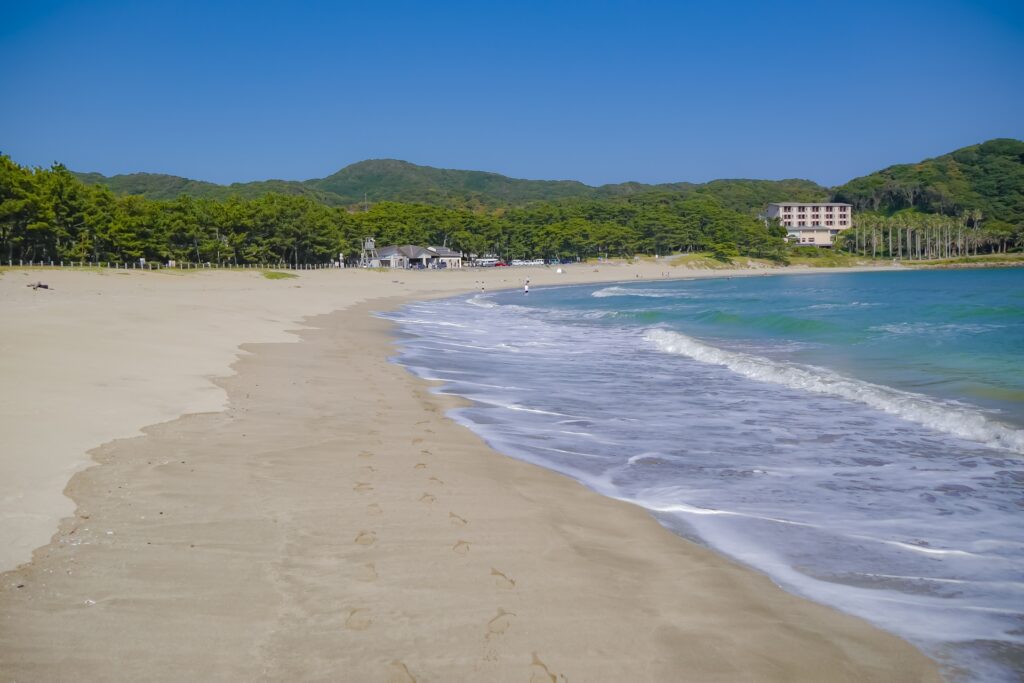 米子市の弓ヶ浜半島沿い