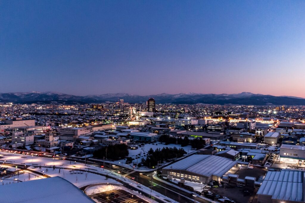 金沢市の夜の風景