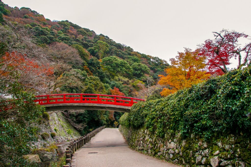 大阪府箕面市の紅葉の箕面公園
