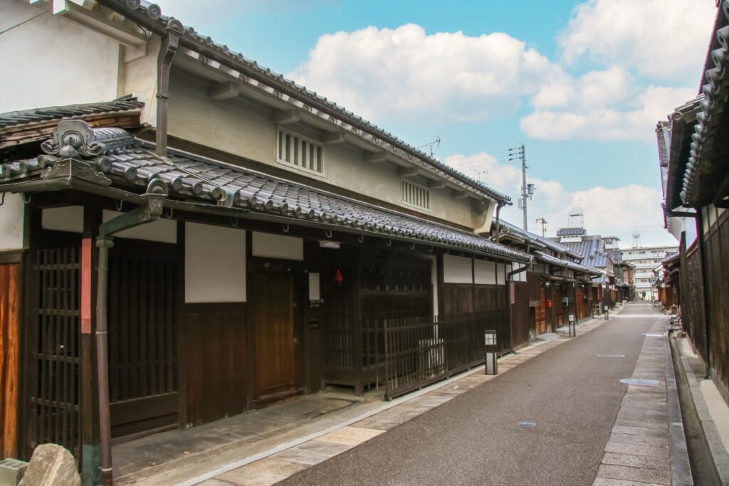 富田林寺内町の町並み 富田林市の富田林寺内町