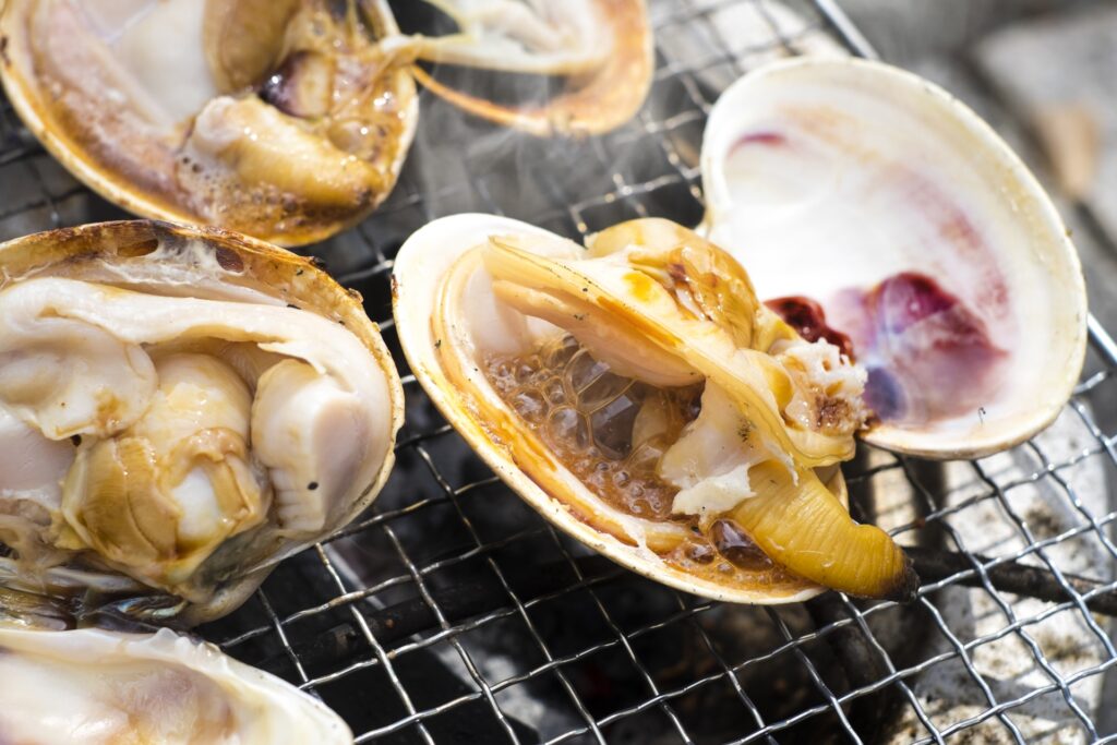 千葉県木更津市のあさり料理の盛り合わせ