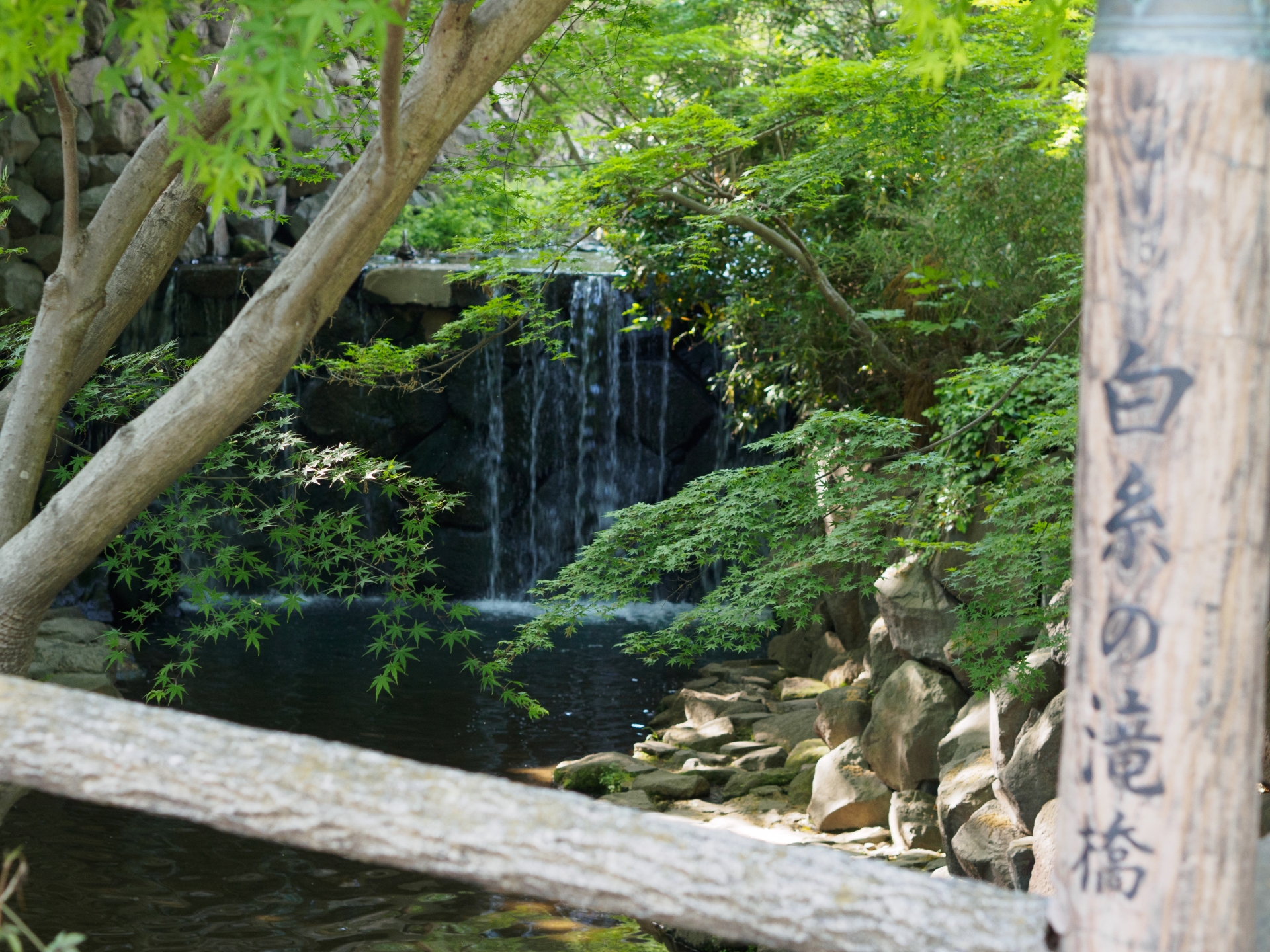 横浜市の白根公園の滝