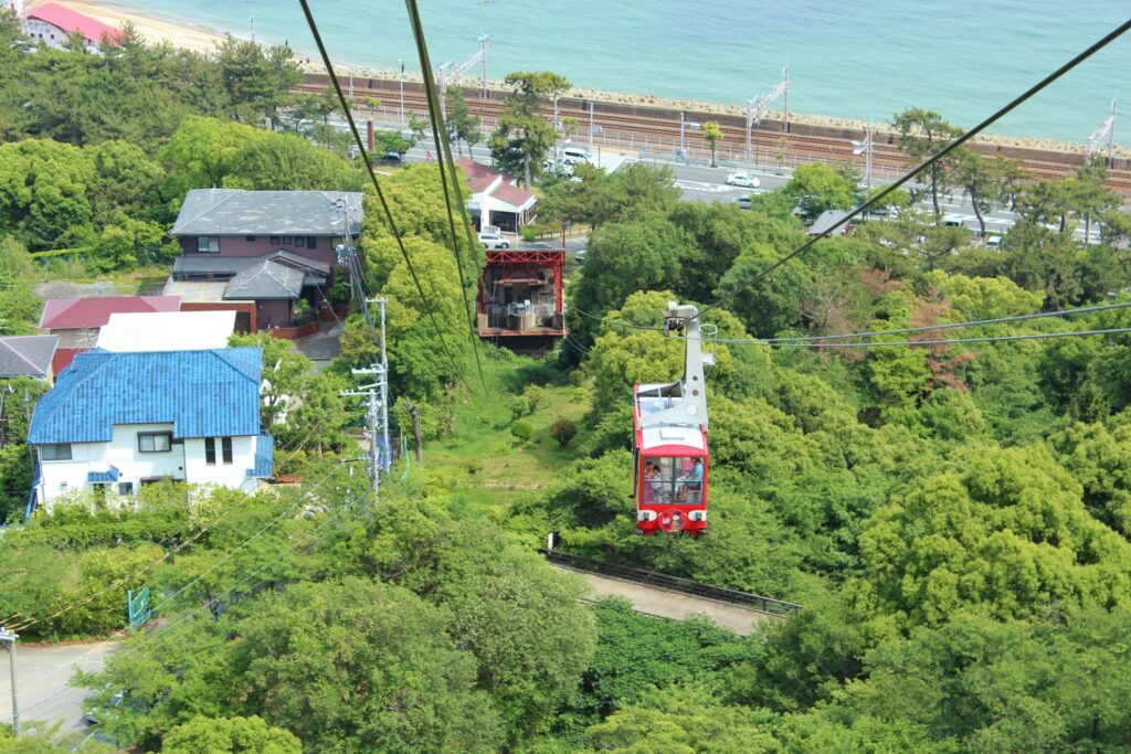 須磨区の須磨浦ロープウェイ