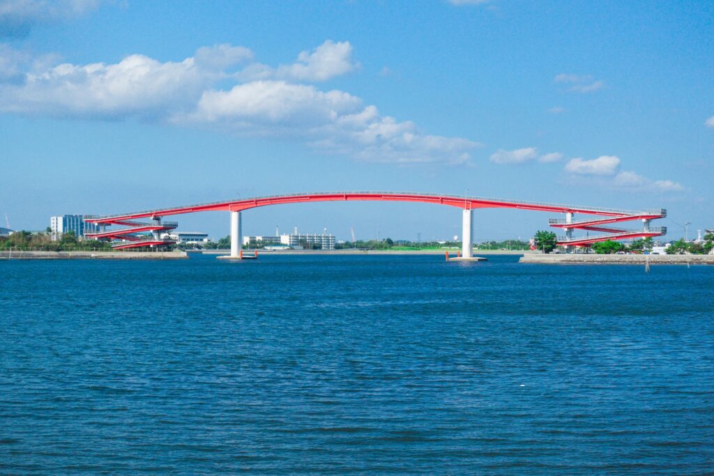 千葉県木更津市の中の島大橋