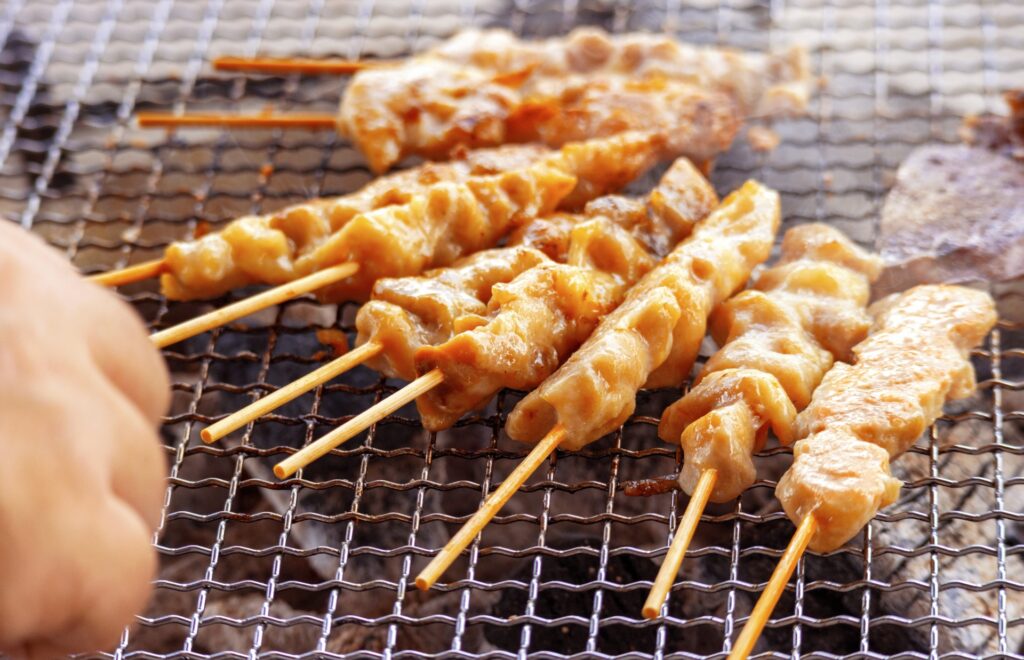 横浜市栄区の屋台の焼き鳥