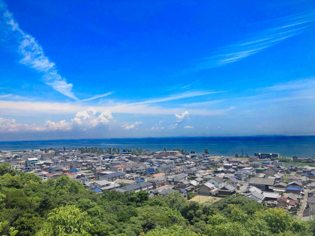 三重県鈴鹿市の海岸線