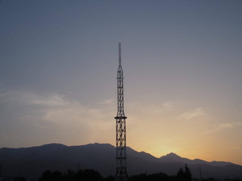 広島市東区の夕暮れ