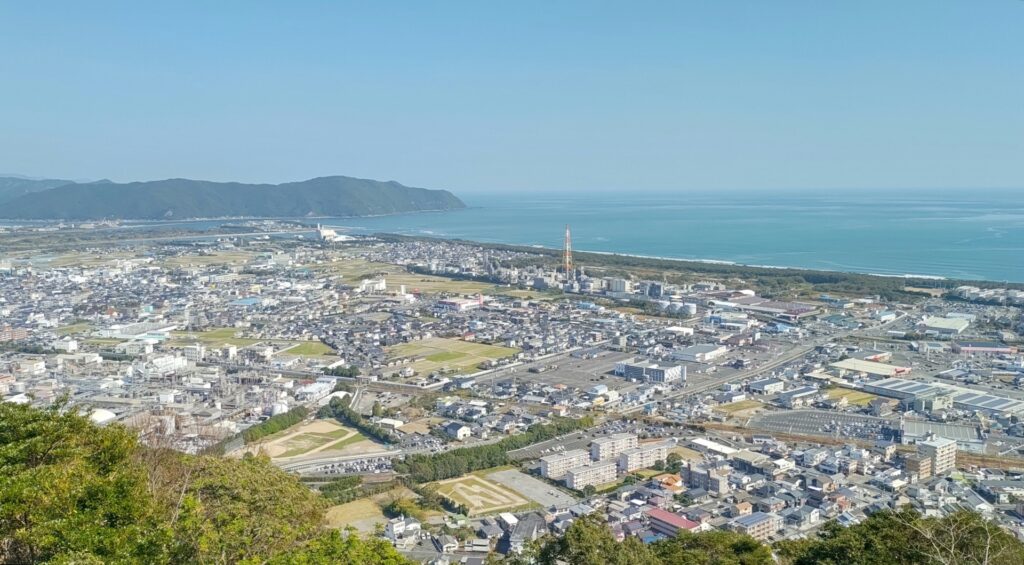 宮崎県愛宕山の展望台