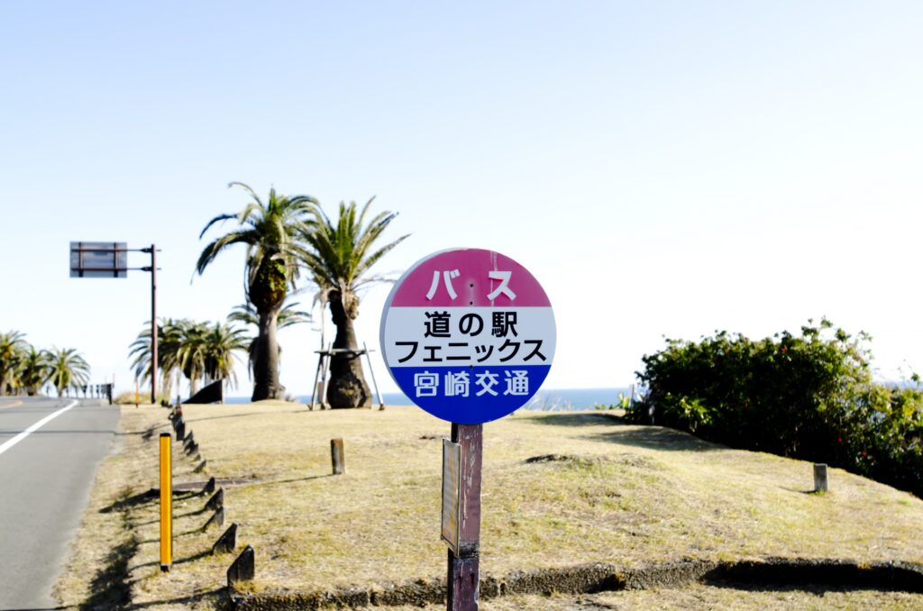 宮崎県延岡市の道と海