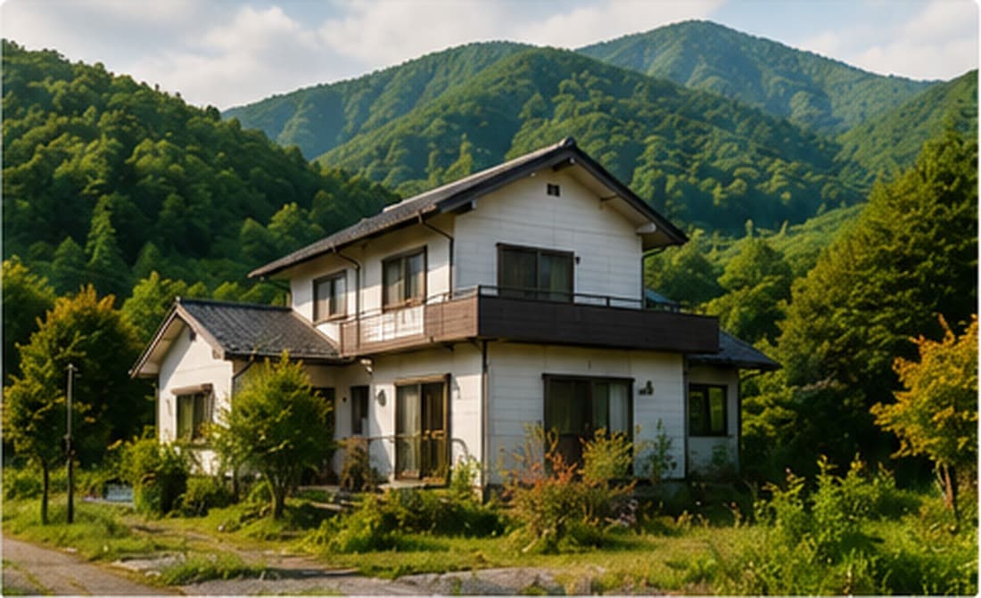 北海道の地方にある空き家